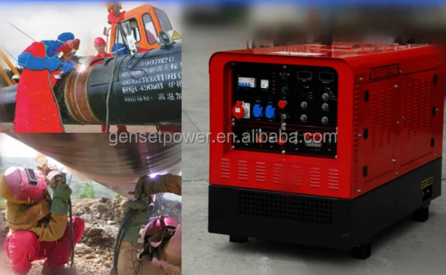 クボタエンジン 25kVA 溶接機 400A ディーゼル発電機 IP23対応