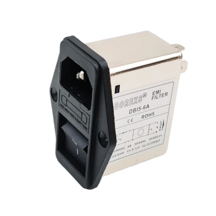 DBI5 3A 6A 10A EMI Filter with Fuse and Switch