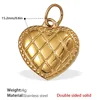 Pj444g double-sided solid gold pendant