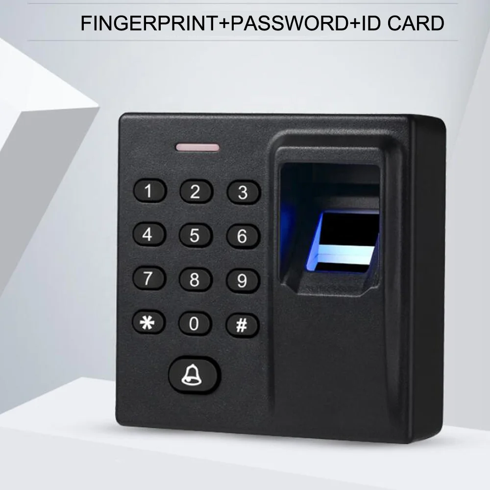 Mini Biometric Fingerprint Access Control Standalone Door Controller Keypad Finger RFID Card Door Entry Lock