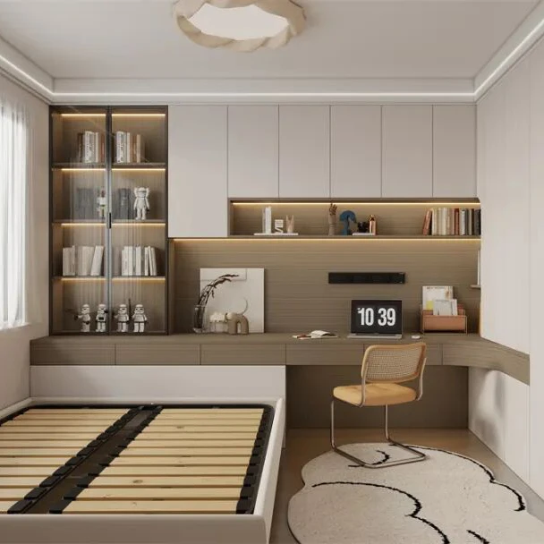 Melinco Modern Living Room Cabinet Set Customizable Color Foldable Extendable Design Durable Eco-Friendly Materials for School