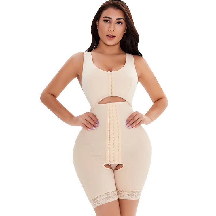 thumbnail image 2 of Women's Shapewear Bodysuit - High Waist Tummy Control Corset With Zipper For Daily Wear 2 of 12