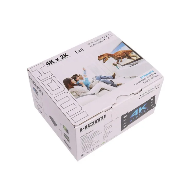Hdtv 4 Ports 1x4 Powered Splitter For Ultra Hd 4kx2k Full Hd 1080p 3d ...