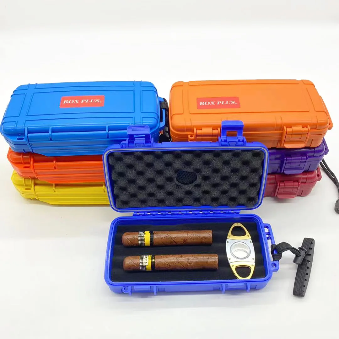 Factory Wholesale Cigar Travel Humidor Case Portable Waterproof Travel