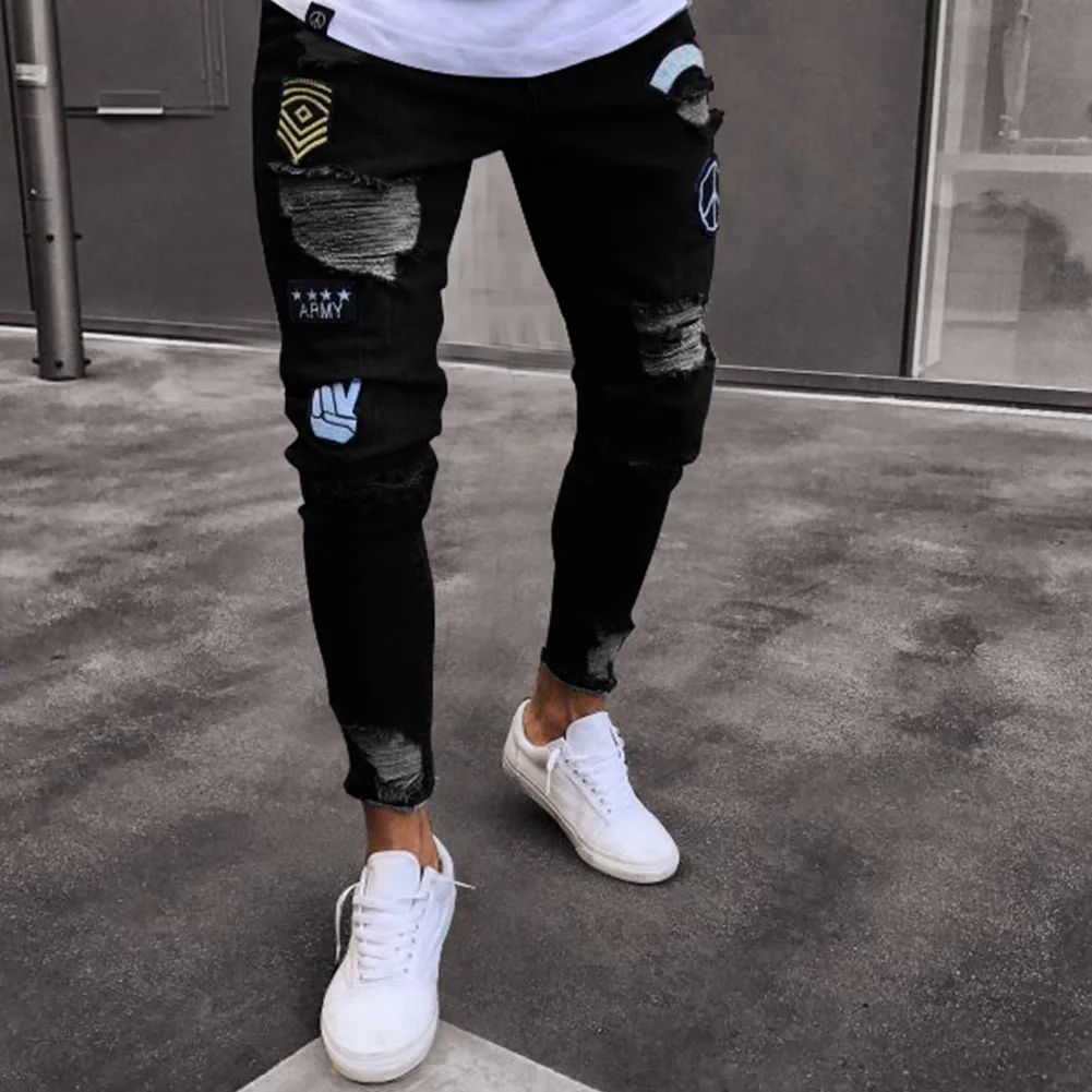 stylish black jeans pants