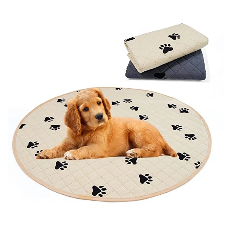 Round Shape 4-Layer Puppy Mat Training Dog Pet Pee Pads