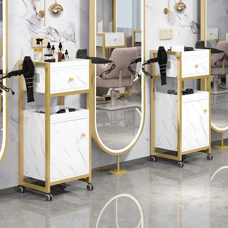 Barber Furniture Hair Salon Trolley Multi-Functional Beauty Cabinet