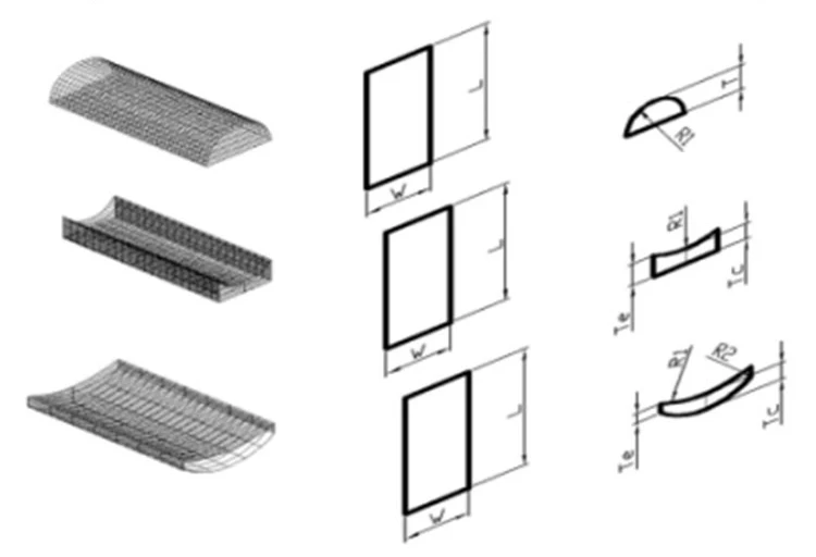 Factory direct supply 200mm bk7 acrylic plano concave and convex cylindrical lens 0