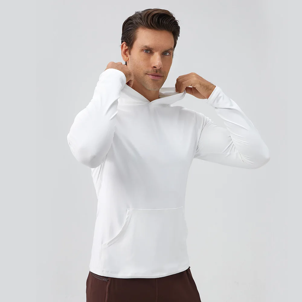 High Quality Plain Muscle Training Hoodie for Men Sport Jogging - Main Image