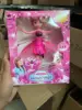 Little fairy pink flying vehicle