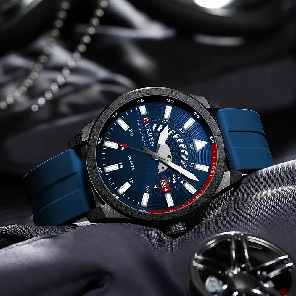 Curren 8421 Luxury Men's Quartz Watch - Waterproof Analog
