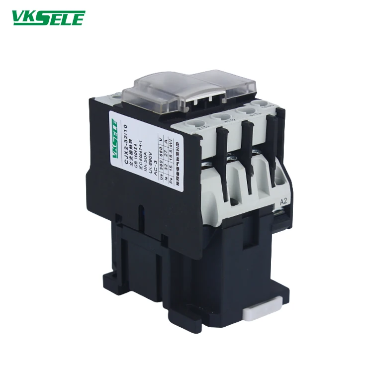 Contacteur CJX2-3210 32A - Bobine 220V AC, Contacts Argent, Normalement Ouvert, Pour Contrôle électrique