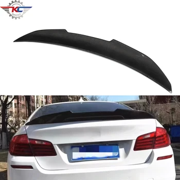 For BMW 5 Series F10 2010-2016 Real Carbon Fiber Rear Trunk Spoilers Lip Car Decoration Part