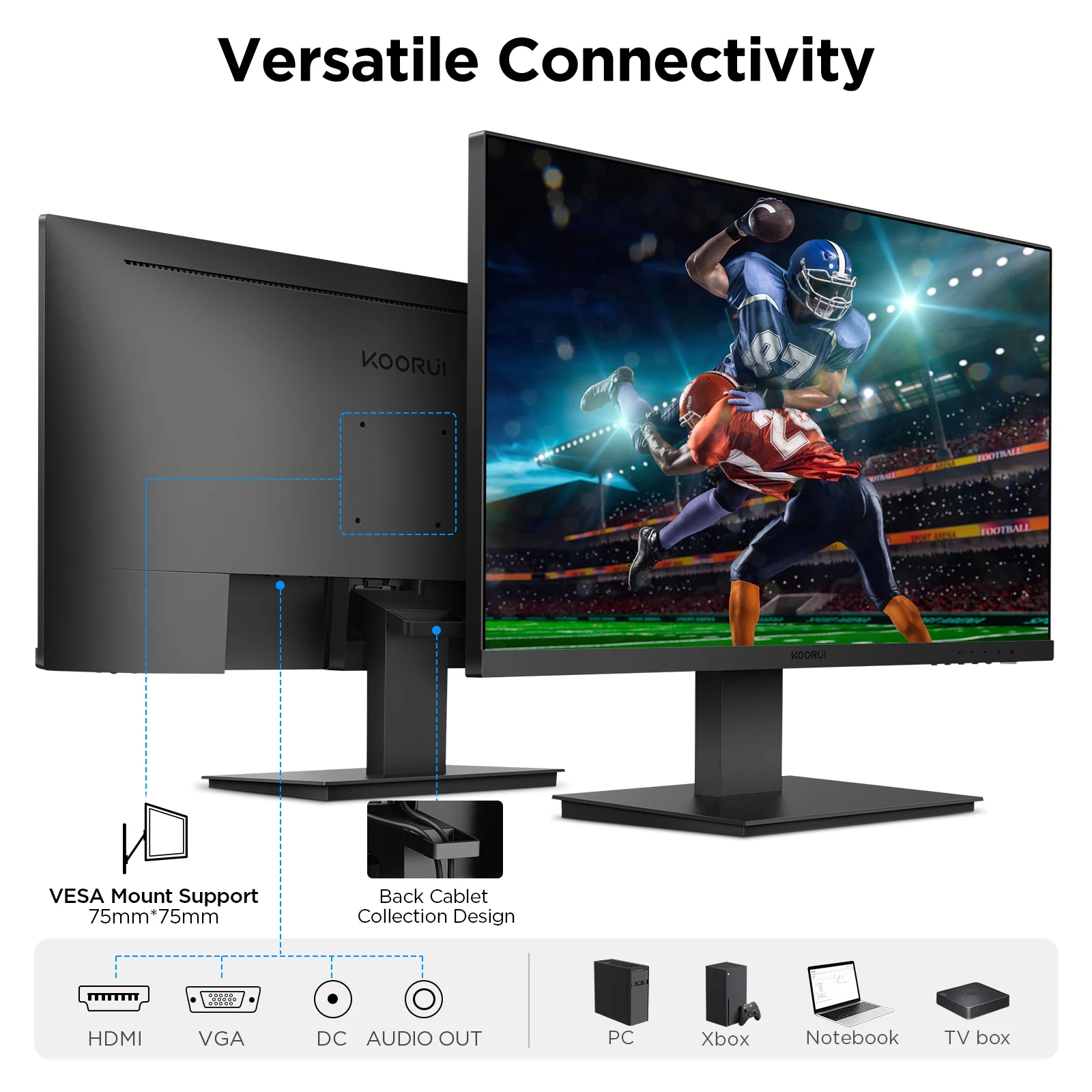 KOORUI Monitor 23.8\
