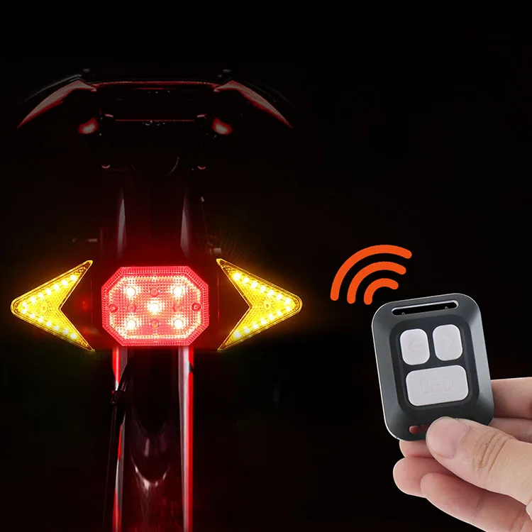 NEOVSUNY Fahrrad Rücklicht Mit Blinker & Hupe - USB-aufladbar Wasserdicht