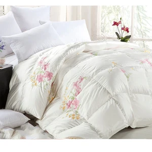 Hot Sale  Bedroom King White Comforter Printed Machine Washable Luxury Queen Size Quilt Sets Quilt Bed Sets
