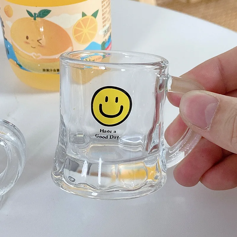 Smiley Face Glass Cup