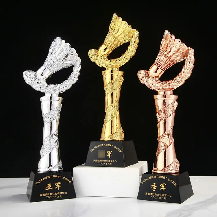 Factory wholesale custom league Award Crystal Sports Globe Soccer Gold Silver Copper Resin Trophy Award