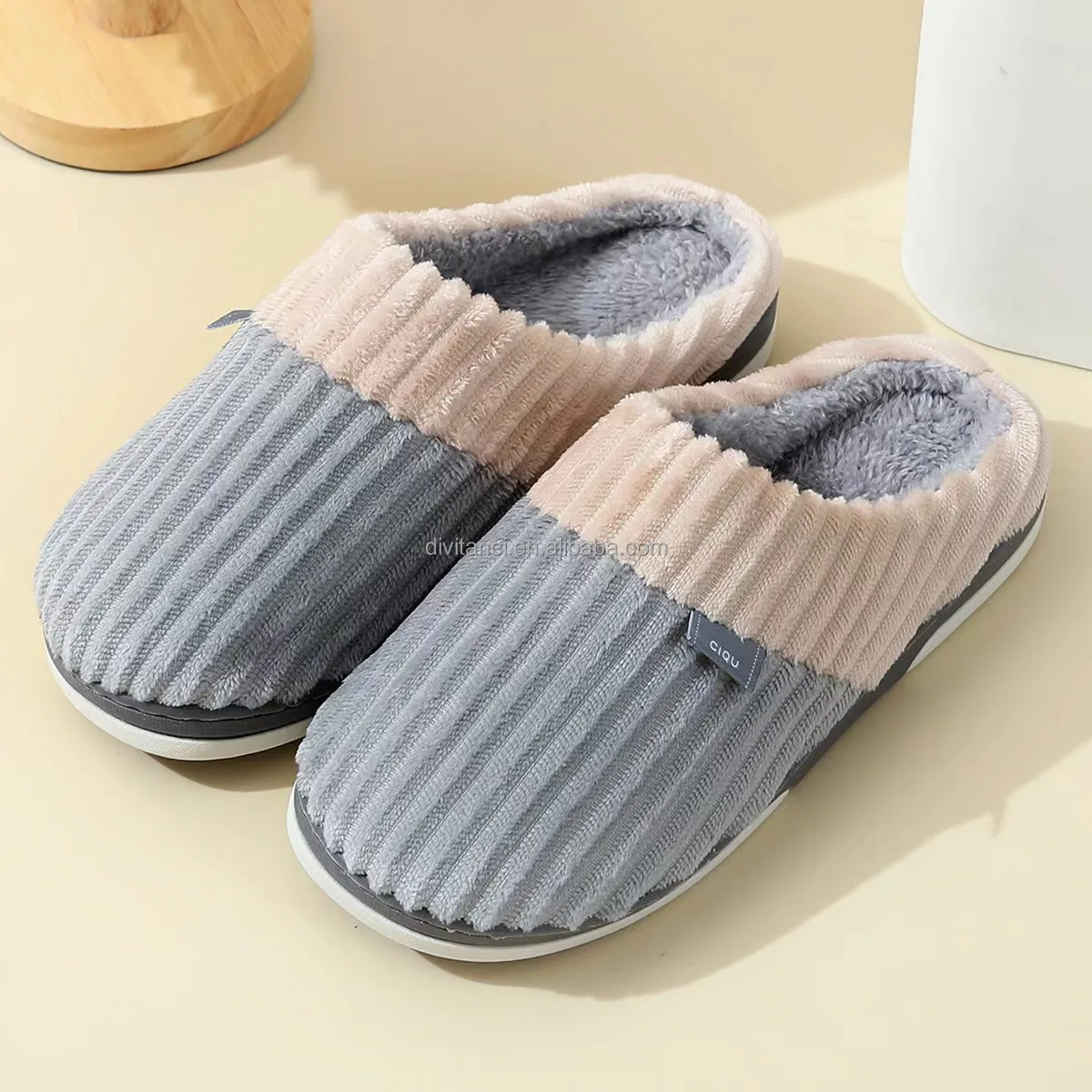 2023 Plush Slippers Women House Slippers For Guests Winter Warm ...