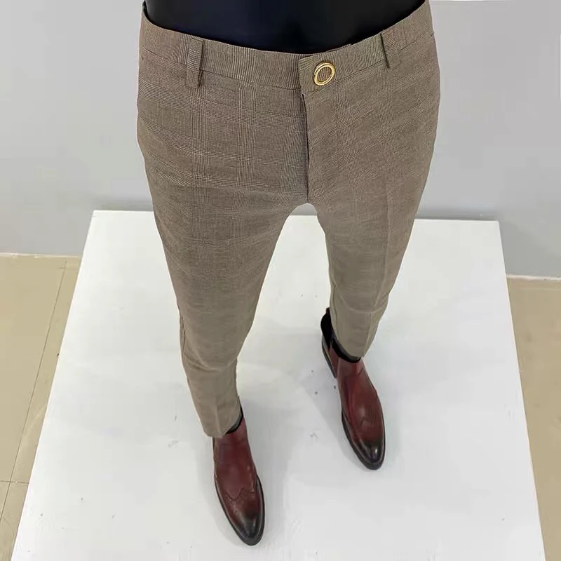 New Product Factory Supplier Men's Suit Pants High Elastic Men's Pants ...