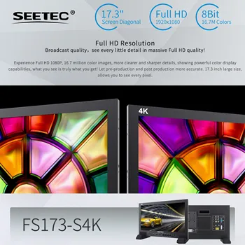 SEETEC FS173-S4K 17.3 Inch Studio Broadcast Monitor Metal Housing Heat Dissipation Customized Solution detail image