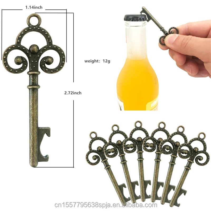 Crown Key Bottle Opener Vintage Skeleton Key Bottle Openers Wedding