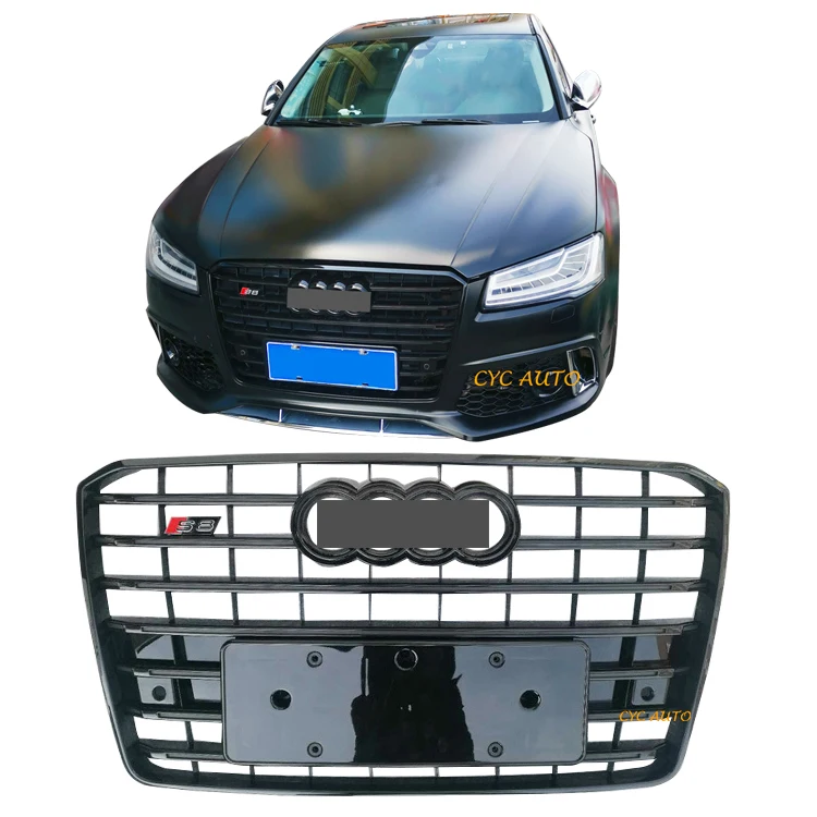 A8 S8 D4 Front Grille for AUDI A8 Facelift to S8 Car Grille Look 2015 2016 2017 2018