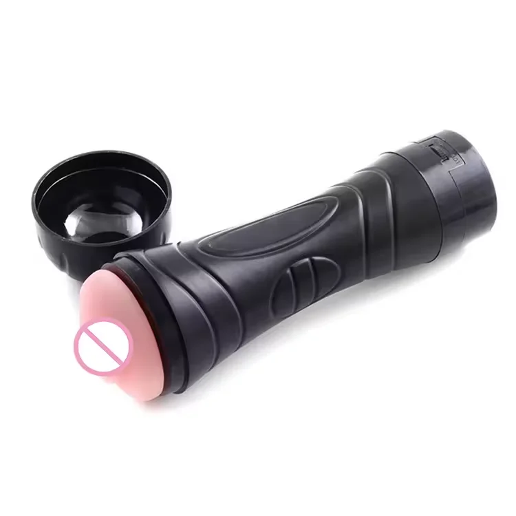 Intelligent Flashlight Toy Aircraft Vibrating Automatic Adult Toy Silicone Masturbation Male Masturbator Realistic Masturbator