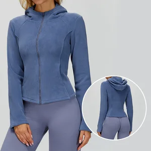 Roregal Fashion Ladies Women Anti-pilling Sustainable Sport Running Fleece Hoodies Jacket for Winter