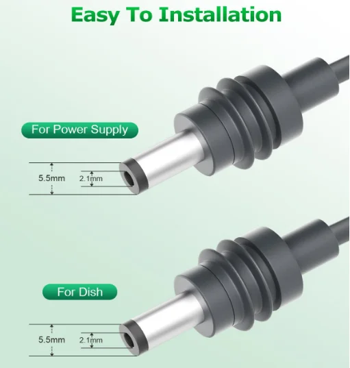 Starlink Mini DC Power Cable Male to Male Jack DC Power Extension Cable 18AWG Compatible with Starlink Mini for Starlink Mini插图2