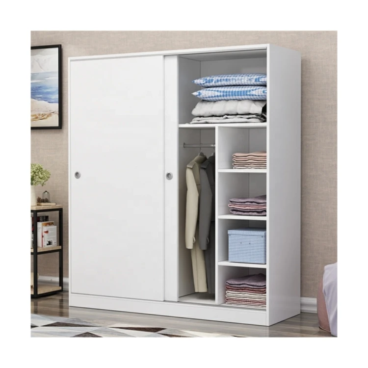 Prima Folding Door Wardrobe Organizer Bedroom Furniture White