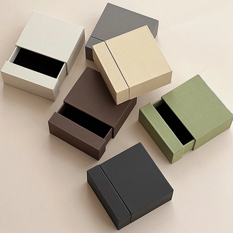 Hot Cost Saving Biodegradable Custom Logo Premium Packaging Grey Board  Two Pieces Assemble Folding Rigid Jewelry Gift Box