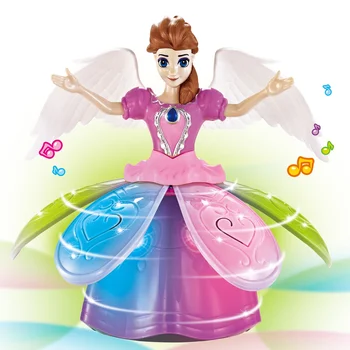 Hot sale baby doll for girl kids cheap princess fashion beautiful dancing toy with music lights other toys electric hobby