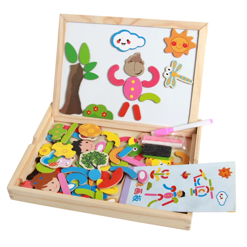 Wooden Educational Multifunction Drawing Board for Kids