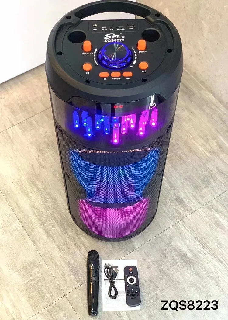 2023 Portable Karaoke Speaker ZQS-8223 - Double 8-Inch, 40W Heavy
