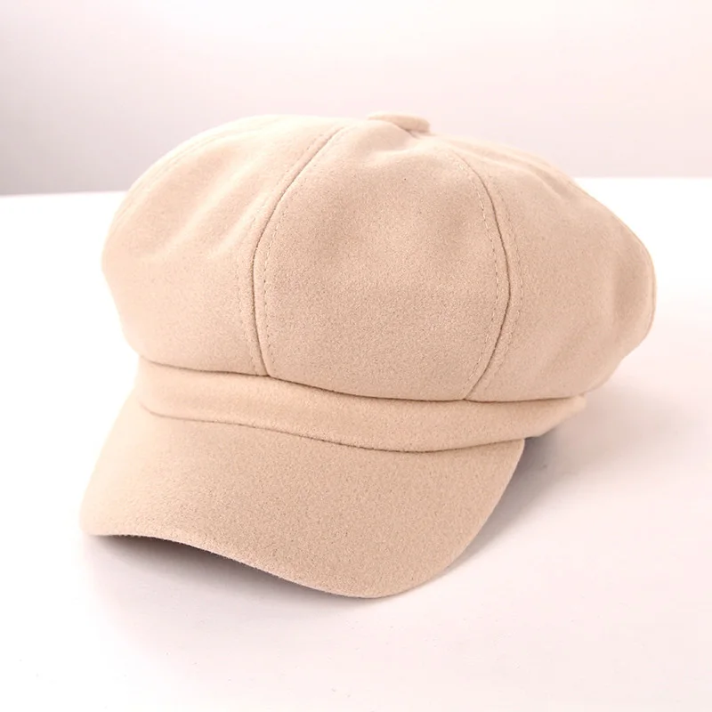 Стильные кепки художника газетчика Черные Серые береты шляпы