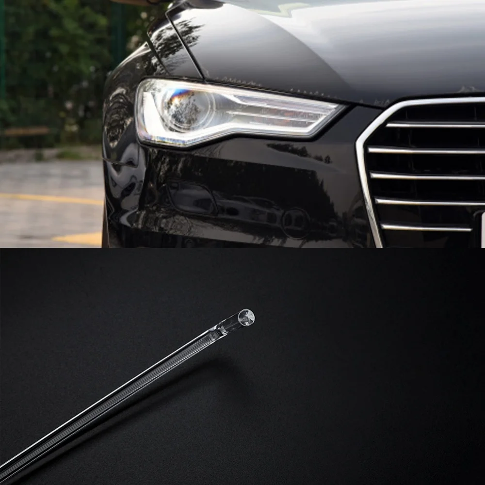 product headlight guide lights for audi a6 led tube 2016 2018 low configuration daytime running light guide angel eye light drl strip-14