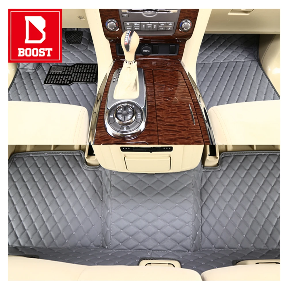 Водонепроницаемые коврики для Volvo XC90 2014-2017 автомобильные напольные с левым рулем