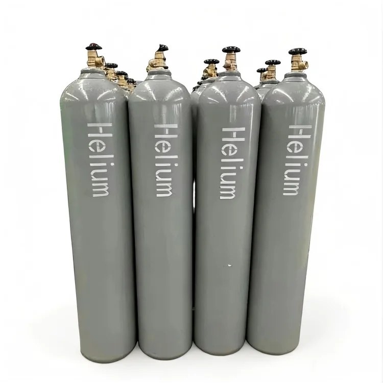 40 L, 200 bar heliumgasfles volgens EN ISO 9809-1; 12,6 kg heliumgas vir ballonne; prys