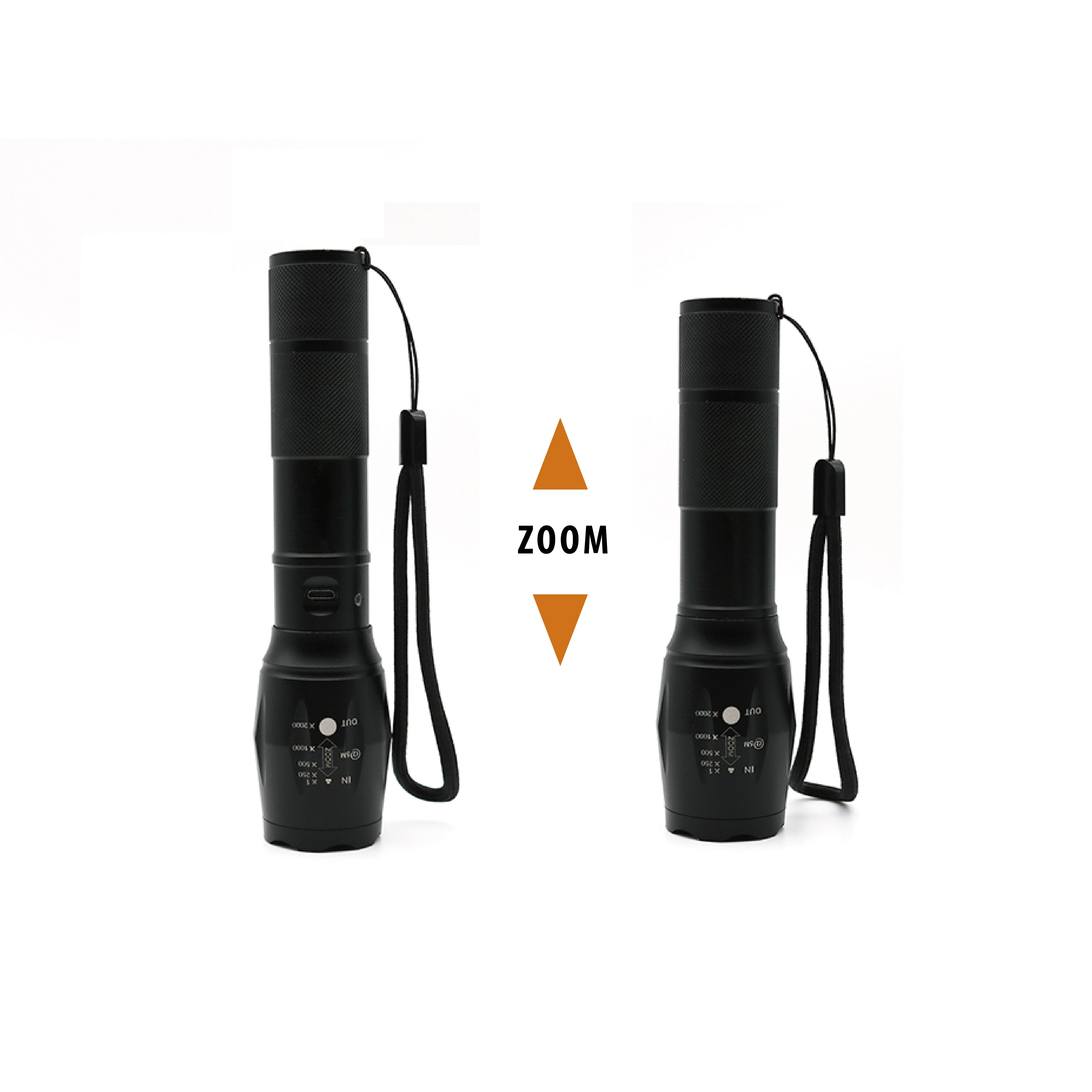 Xml T6 Aluminum Alloy  10w LED  Torch tactical Flashlight torch usb rechargeable multi-function supplier