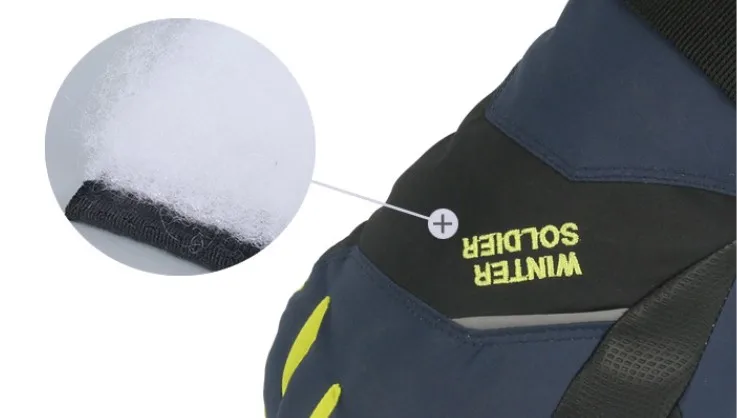 Оптовая продажа, Неоновые Теплые ветрозащитные и водонепроницаемые зимние лыжные перчатки для мужчин и женщин