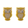 Owl animal Focal bead Mustard Yellow