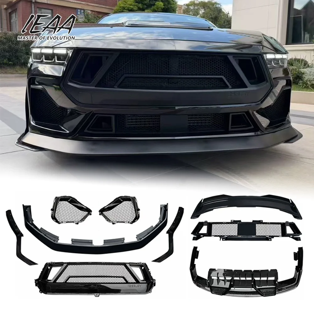 Body Kits 2024 Shelby Bodykit for ford Mustang GT Upgrade to Shelby Style Body Kit PP Car Accessories Grille Front Lip