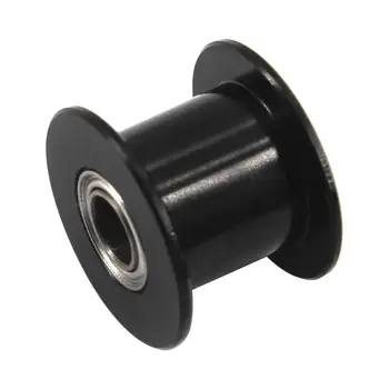 3D Printer Timing Belt Pulley Wheel Accessory 20 Teeth 5m Bore 10mm Width Belt Black Tone GT2 Pulley Aluminum Alloy Toothless