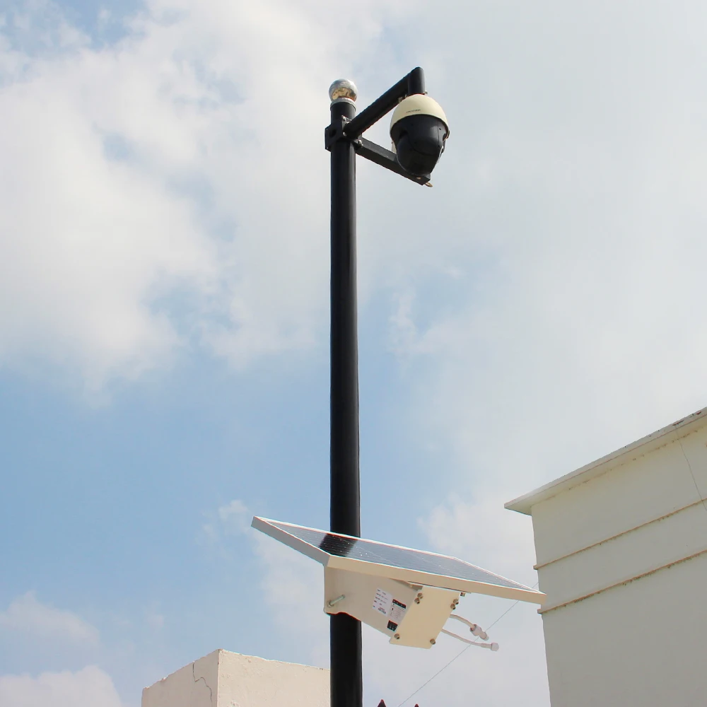 12V Outdoor Solar Monitoring Power Supply System 80W 40AH Solar Panel With Inbuilt Battery for  CCTV Radio POE