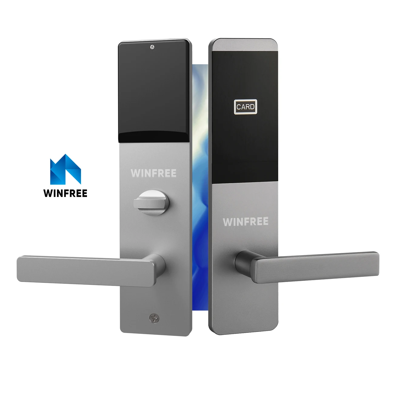 High Security Anti Theft Smart Lock Door Intelligent Electronic Hotel Door Lock with Key Rfid Card