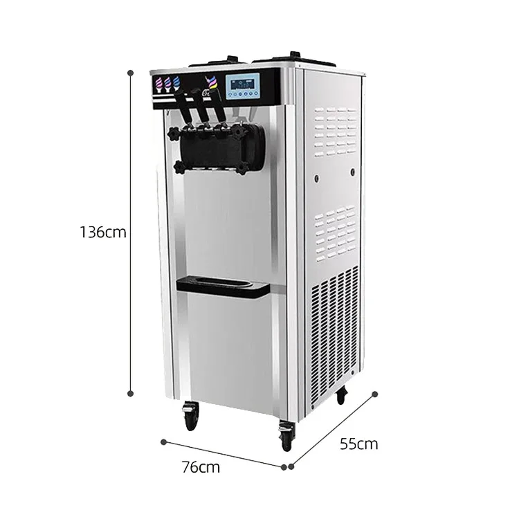 thailand yogurt ice cream machine price soft 3 flavor for industrial machine