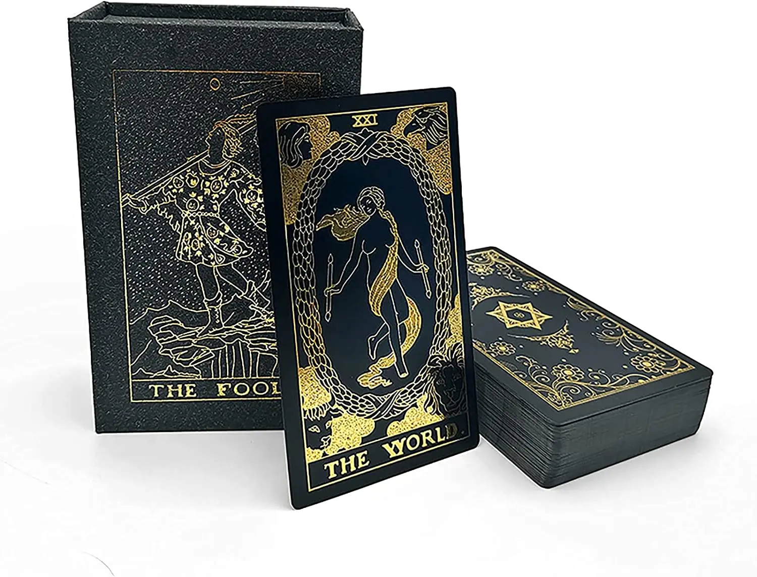 Custom Gold Foil Divination Tarot Cards Set Deck Printing With
