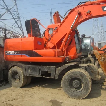 Used Doosan Excavator Dh150W-7 Good Condition Doosan 15t Wheel Excavators for Sale