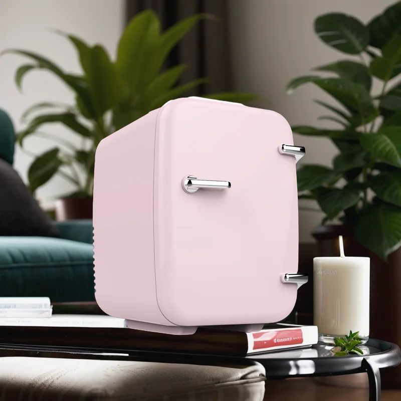 Фабрика OEM дизайн в стиле ретро 4 л 6 банок более теплый мини-холодильник холодильник для ухода за кожей автомобиля и дома